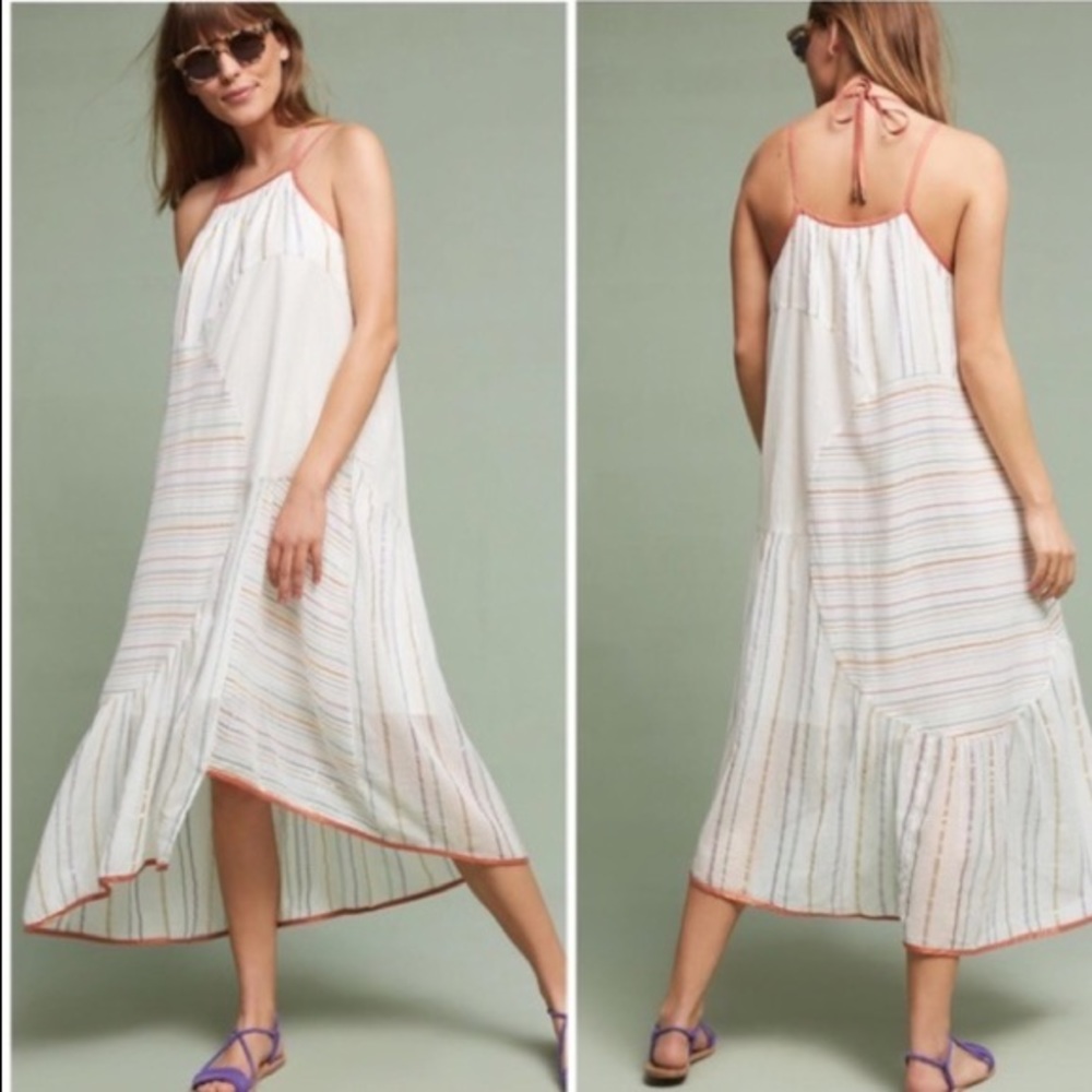 Anthro/Akemi + Kin Metallic Swing Dress